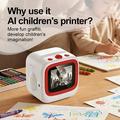 X25 Mini AI Voice Control Thermal Printer for Kids - White / Red