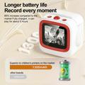 X25 Mini AI Voice Control Thermal Printer for Kids - White / Red