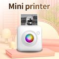 X3 Mini Pocket Thermal Printer with Bluetooth, RGB Light - White
