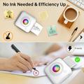 X3 Mini Pocket Thermal Printer with Bluetooth, RGB Light - White