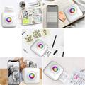X3 Mini Pocket Thermal Printer with Bluetooth, RGB Light - White