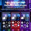 X3 Ultra Retro Handheld Game Console with YouTube, TikTok - Transparent Black