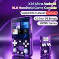 X3 Ultra Retro Handheld Game Console with YouTube, TikTok - Transparent Black