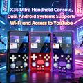 X3 Ultra Retro Handheld Game Console with YouTube, TikTok - Transparent Black