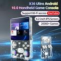 X3 Ultra Retro Handheld Game Console with YouTube, TikTok - Transparent Black