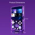 X3 Ultra Retro Handheld Game Console with YouTube, TikTok - Transparent Black