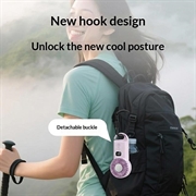 X33 Portable Semiconductor Cooling Fan - 1800mAh - Pink