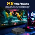 X5S MORTAL Android 14 TV Box - 8K, Bluetooth-Compatible Voice Remote - Black