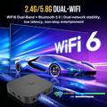 X5S MORTAL Android 14 TV Box - 8K, Bluetooth-Compatible Voice Remote - Black