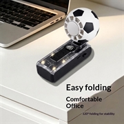 X68 Football Design Cooling Fan with LED Display & Cold Compress Function - 3600mAh