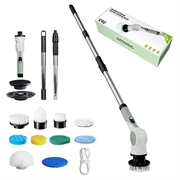 X90 10-in-1 Cordless Electric Cleaning Brush - Light Green