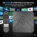 X99 MAX Android 14 TV Box with Voice Remote - 16GB - Black