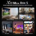 X99 MAX Android 14 TV Box with Voice Remote - 16GB - Black