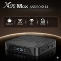 X99 MAX Android 14 TV Box with Voice Remote - 16GB - Black