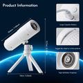 XO-737 Halloween Projection Lamp = 16 Patterns, 360 Rotation, Detachable Tripod - Black