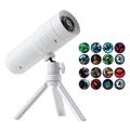 XO-737 Halloween Projection Lamp - 16 Patterns, 360 Rotation, Detachable Tripod