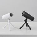 XO-737 Halloween Projection Lamp - 16 Patterns, 360 Rotation, Detachable Tripod - White