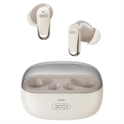 XO G42 TWS Bluetooth 6.0 Earphones - ANC + ENC, Touch Control & Charging Case - Beige