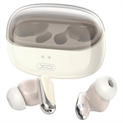 XO G42 TWS Bluetooth 6.0 Earphones - ANC + ENC, Touch Control & Charging Case - Beige