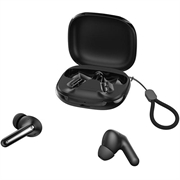 XO G53 TWS Bluetooth 6.0 Earphones - ANC/ENC, Charging Case, Stand Function - Black