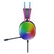 XO GE11 Wired Gaming Headset - 3.5mm - Black / Colorful