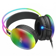 XO GE11 Wired Gaming Headset - 3.5mm - Black / Colorful