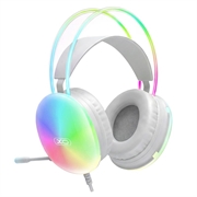 XO GE11 Wired Gaming Headset - 3.5mm - White / Colorful