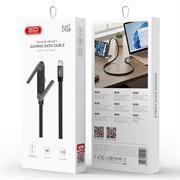 XO NB-Q311 USB-C Cable with Folding Stand 240W - 1.5m - Black