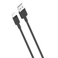 XO NB156 USB-A / Lightning Cable - 1m, 2.1A - Black