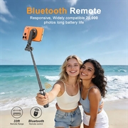 XO SS25 Magnetic Selfie Stick Tripod with Bluetooth Remote - MagSafe Compatible - 64cm - Black
