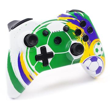 XSX Water Transfer Print 2.4G Wireless Gaming Controller - Football / Green