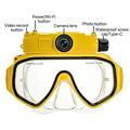 XT191 Diving Mask with 4MP Camera, WiFi - Yellow