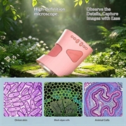 XV80 2.0" Digital Microscope / Telescope for Kids - 1000x Zoom - Pink