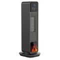 XY-801 Portable Ceramic Electric Heater 2200W with Remote Control - Black