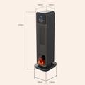 XY-801 Portable Ceramic Electric Heater 2200W with Remote Control - Black