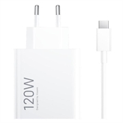 Xiaomi 120W HyperCharge Combo Wall Charger with USB-C Cable MDY-14-EE (Open Box - Excellent) - White