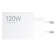 Xiaomi 120W HyperCharge Combo Wall Charger with USB-C Cable MDY-14-EE (Open Box - Excellent) - White