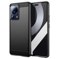 Xiaomi 13 Lite/Civi 2 Brushed TPU Case - Carbon Fiber - Black