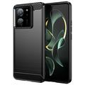 Xiaomi 13T/13T Pro Brushed TPU Case - Carbon Fiber - Black