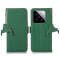 Xiaomi 14 Pro Wallet Leather Case with RFID - Green