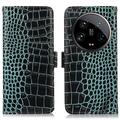 Xiaomi 14 Ultra Crocodile Series Wallet Leather Case with RFID - Green