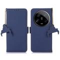 Xiaomi 14 Ultra Wallet Leather Case with RFID - Blue