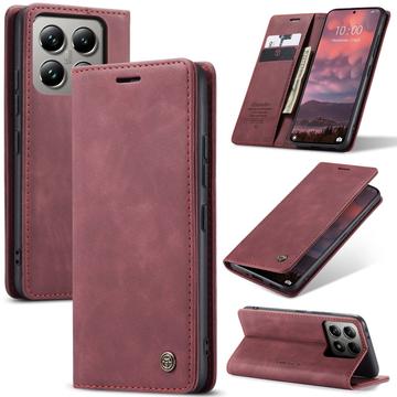 Xiaomi 14T Pro Caseme 013 Series Wallet Case - Wine Red