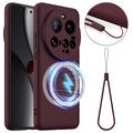 Xiaomi 15 Ultra Liquid Silicone Case - MagSafe Compatible - Wine Red