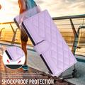 Xiaomi 15T Luxury Quilted Wallet Case - Purple