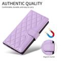 Xiaomi 15T Luxury Quilted Wallet Case - Purple