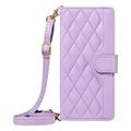 Xiaomi 15T Luxury Quilted Wallet Case - Purple