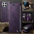Xiaomi 17 Caseme 033 Calf Texture Wallet Case with RFID Blocking - Purple