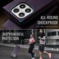 Xiaomi 17 Caseme 033 Calf Texture Wallet Case with RFID Blocking - Purple