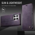 Xiaomi 17 Caseme 033 Calf Texture Wallet Case with RFID Blocking - Purple